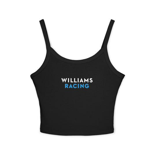 Williams Racing Crop Top: Carlos Sainz F1 Fan Tank - Alex Albon F1 fans - Ribbed Racerback