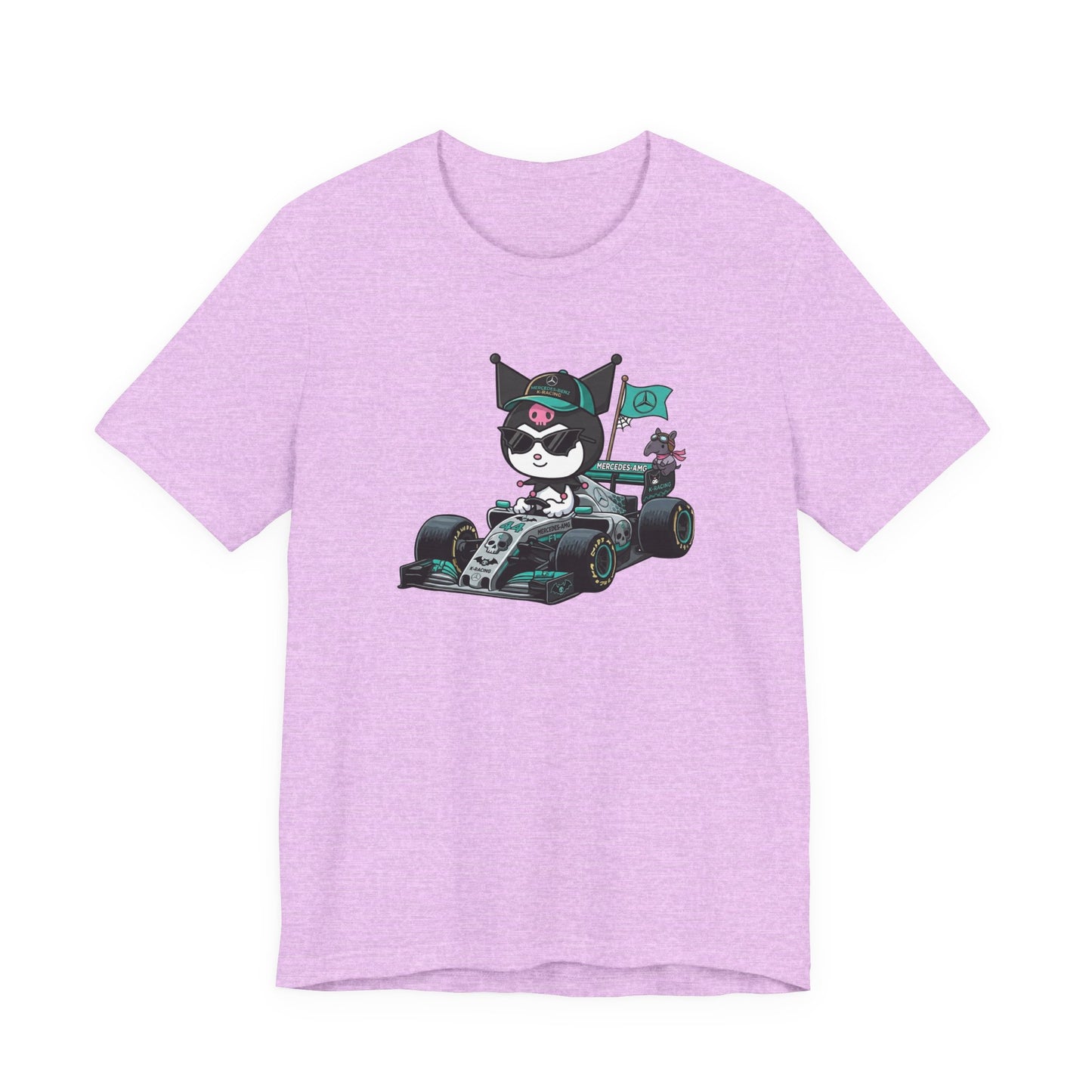 Kuromi F1 Racing Driver Graphic Tee Cute Motorsport Graphic Shirt