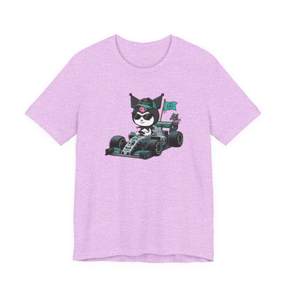 Kuromi F1 Racing Driver Graphic Tee Cute Motorsport Graphic Shirt