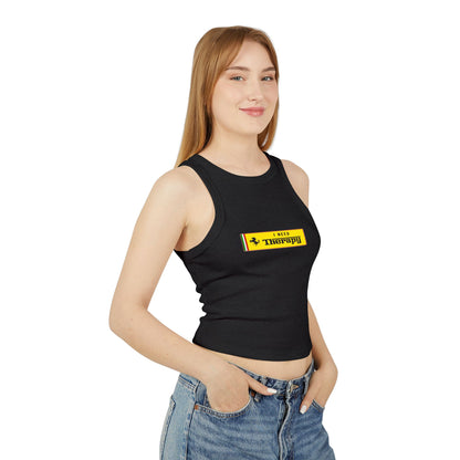 I Need Thearapy Ferrari Racing Crop Top: Charles Leclerc F1 Fan Tank - Ribbed Racerback Trendy Tank Top