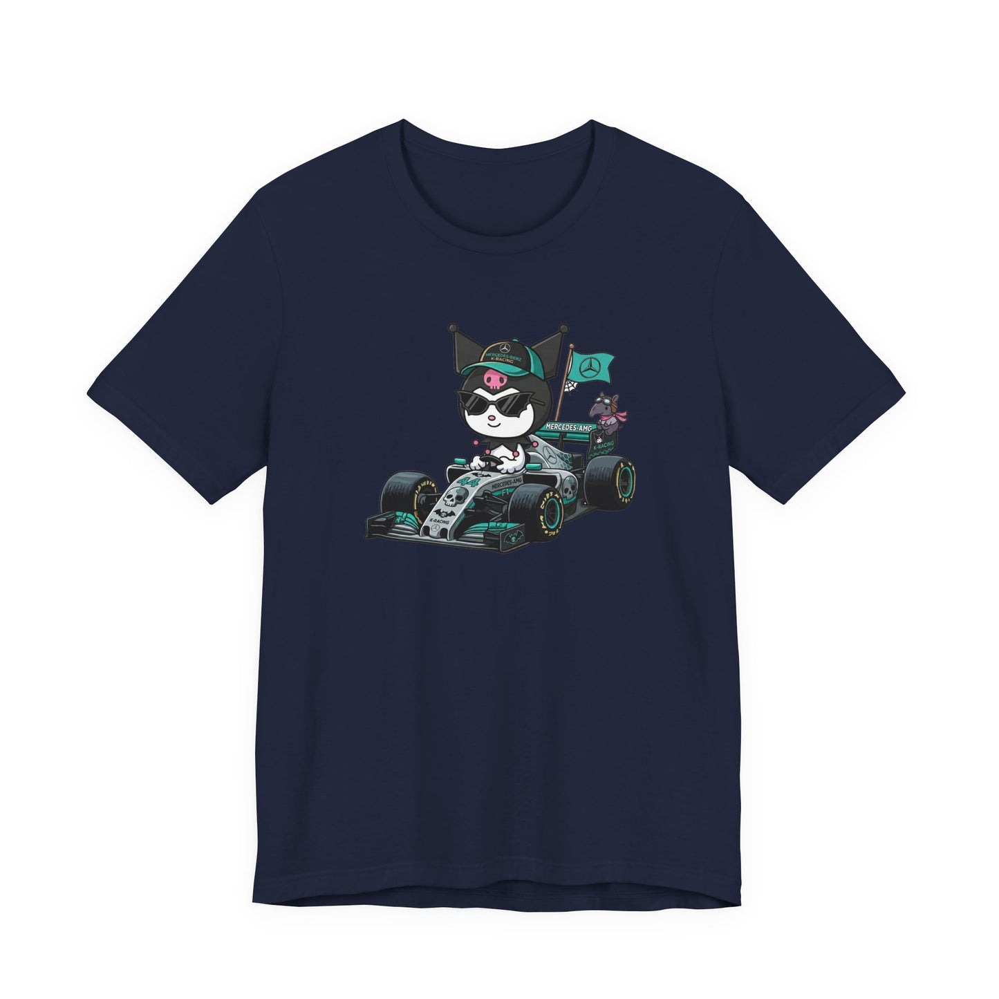 Kuromi F1 Racing Driver Graphic Tee Cute Motorsport Graphic Shirt