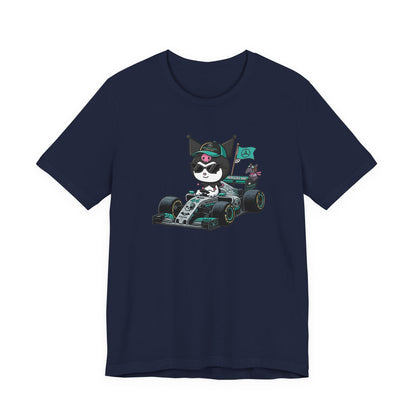 Kuromi F1 Racing Driver Graphic Tee Cute Motorsport Graphic Shirt