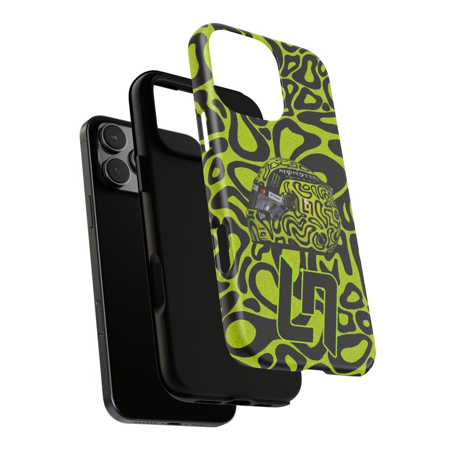 Lando Norris Helmet Design Phone Case, Formula 1 Fans, McLaren Fans, Tough Cases, Protective Cover, iPhone Case
