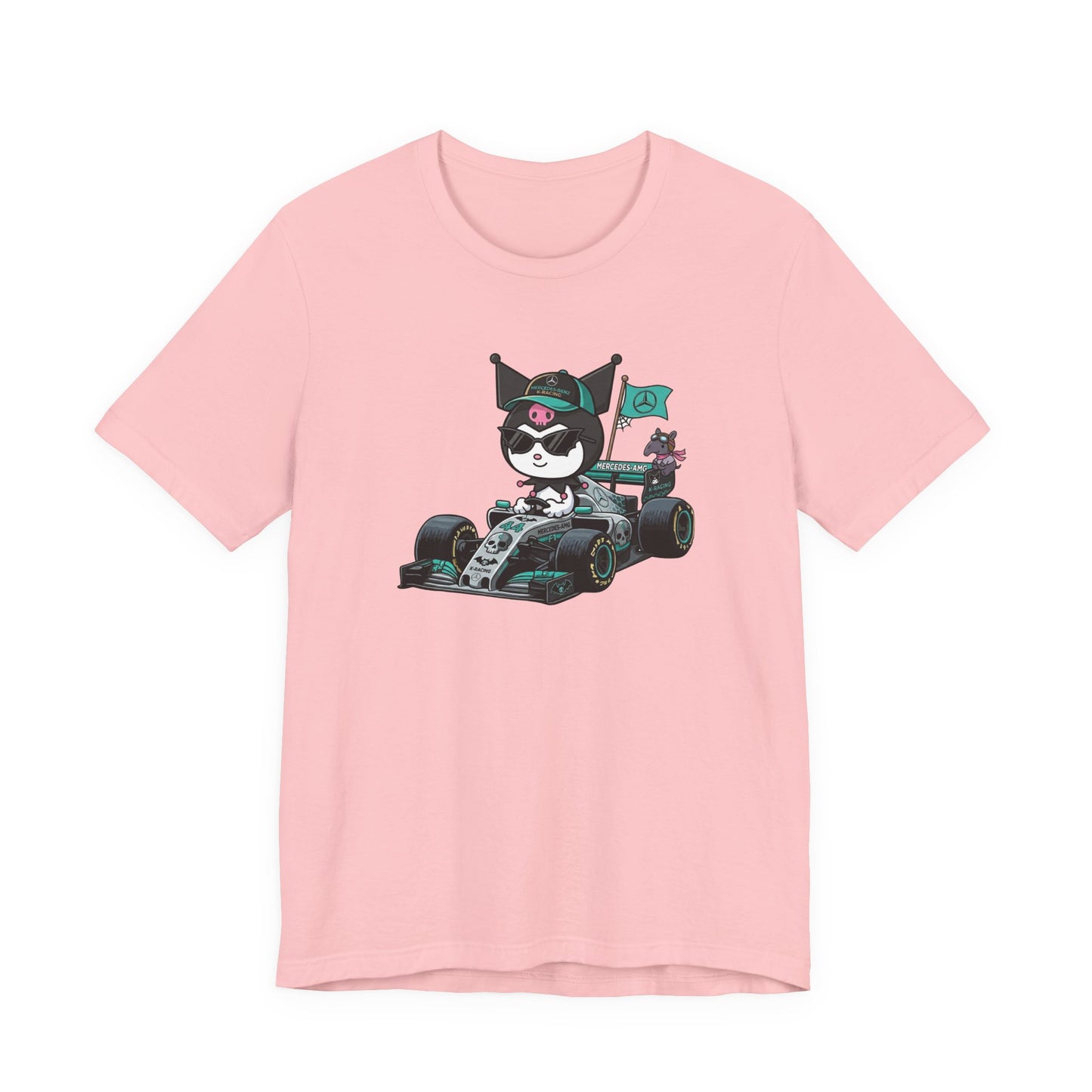 Kuromi F1 Racing Driver Graphic Tee Cute Motorsport Graphic Shirt