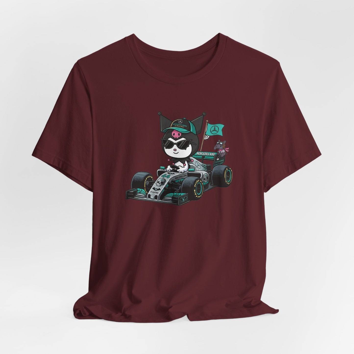 Kuromi F1 Racing Driver Graphic Tee Cute Motorsport Graphic Shirt