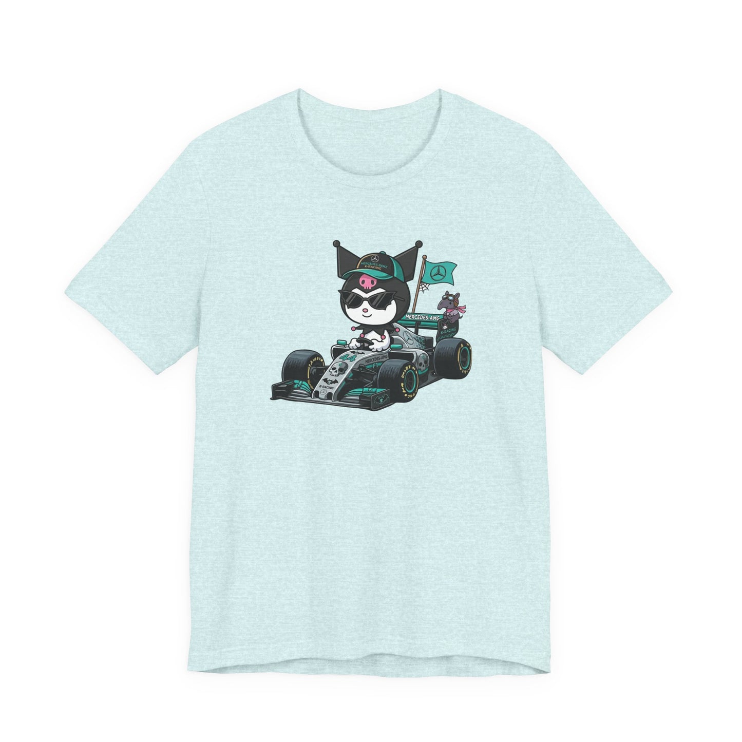 Kuromi F1 Racing Driver Graphic Tee Cute Motorsport Graphic Shirt