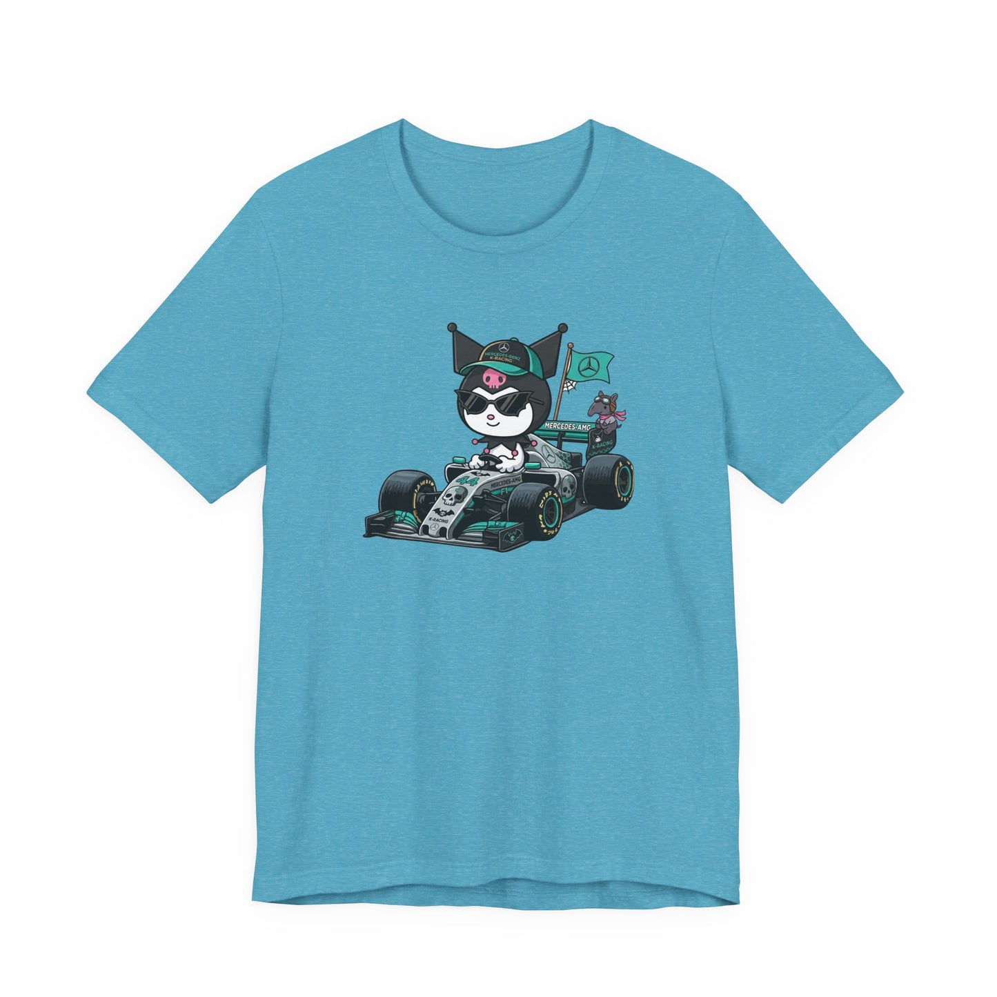 Kuromi F1 Racing Driver Graphic Tee Cute Motorsport Graphic Shirt