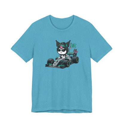 Kuromi F1 Racing Driver Graphic Tee Cute Motorsport Graphic Shirt