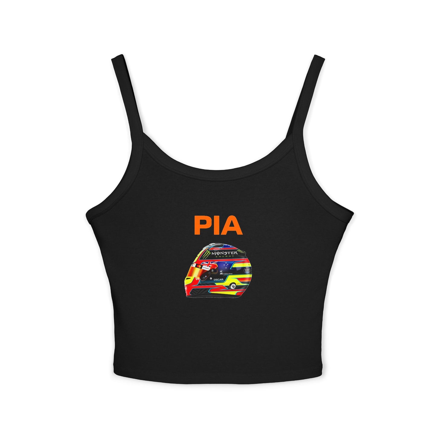 Oscar Piastrie Tank Top, McLaren Racing Crop, F1 Fashion Apparel, Spaghetti Strap Shirt, Racing Fan Gift