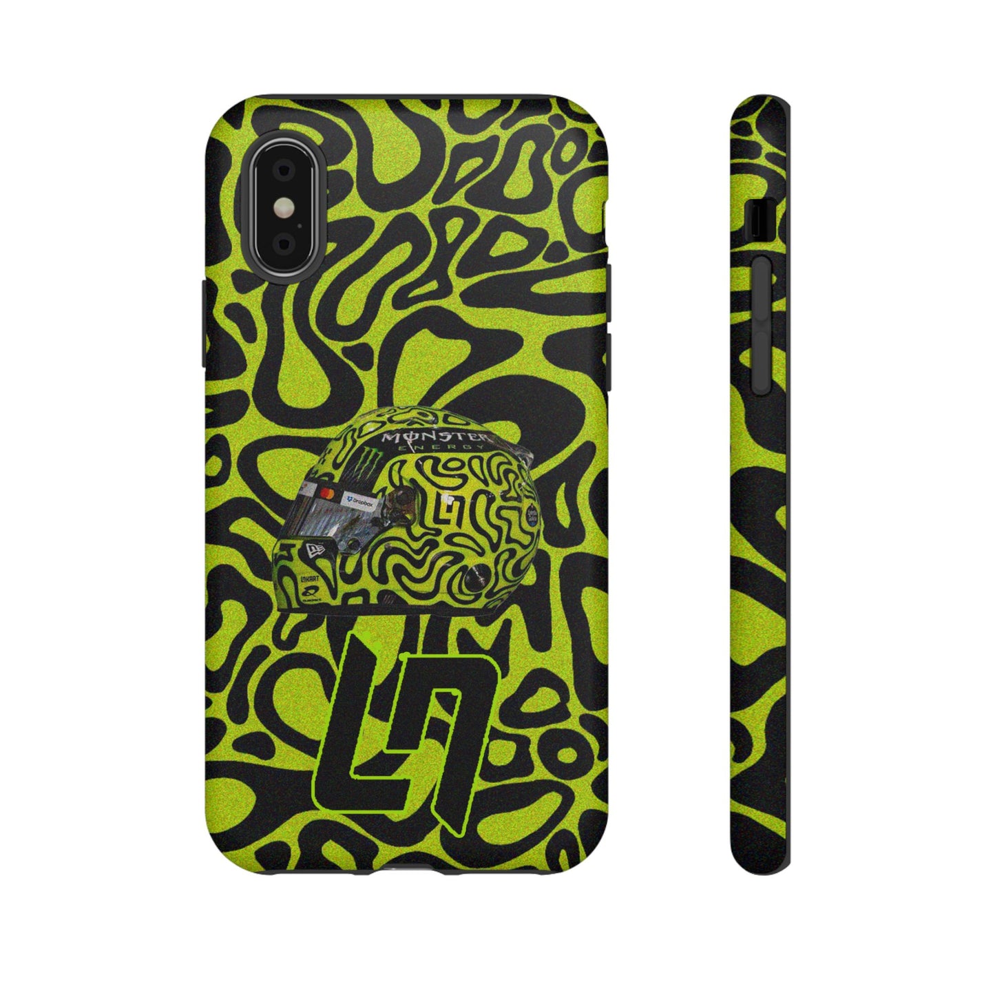 Lando Norris Helmet Design Phone Case, Formula 1 Fans, McLaren Fans, Tough Cases, Protective Cover, iPhone Case