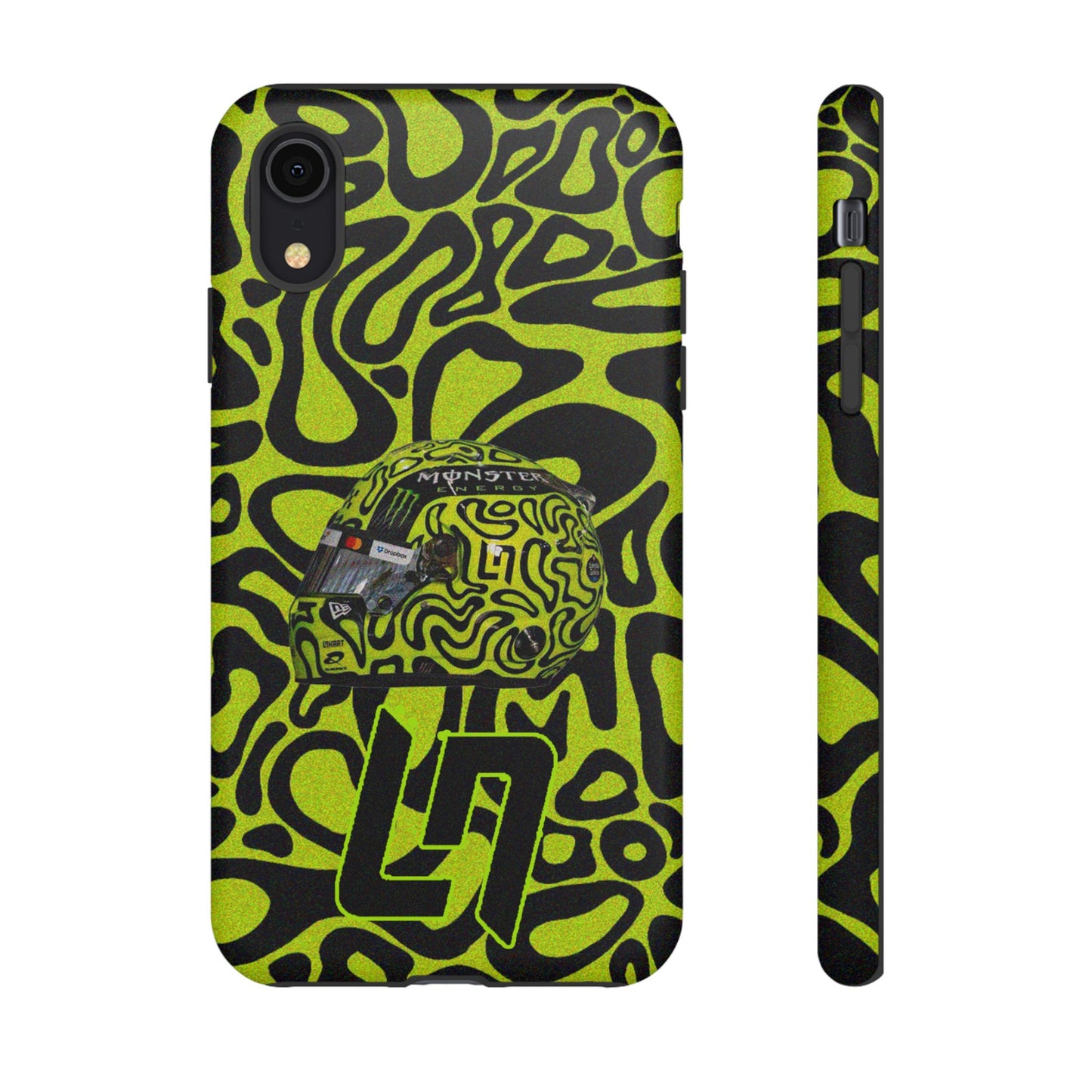 Lando Norris Helmet Design Phone Case, Formula 1 Fans, McLaren Fans, Tough Cases, Protective Cover, iPhone Case