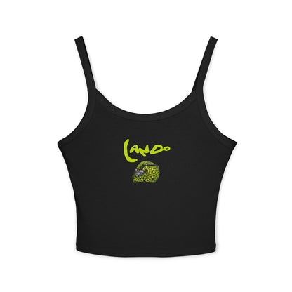 Lando Norris Crop Top:  F1 Fan Tank - Oscar Piastri F1 Fan Tank Ribbed Racerback