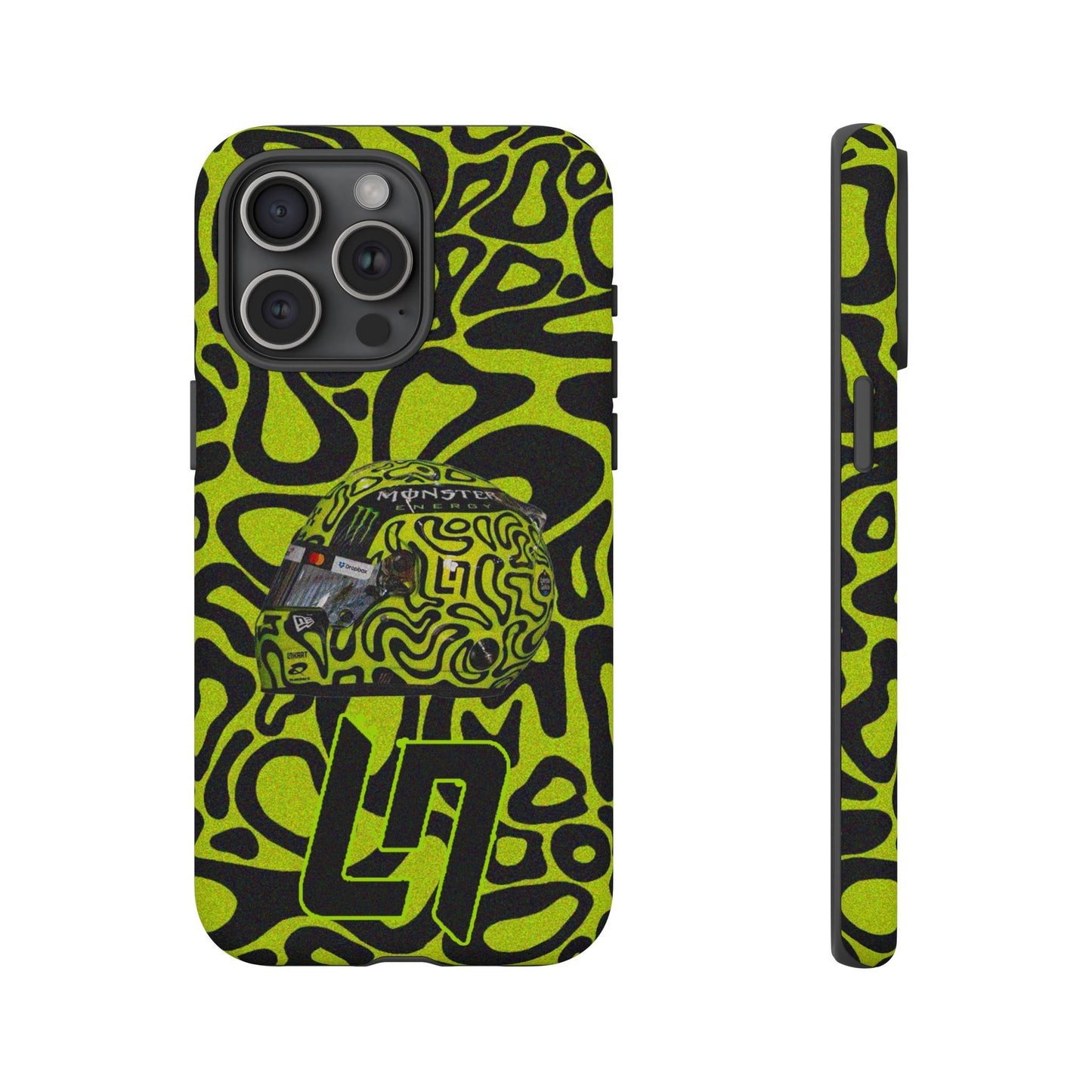 Lando Norris Helmet Design Phone Case, Formula 1 Fans, McLaren Fans, Tough Cases, Protective Cover, iPhone Case