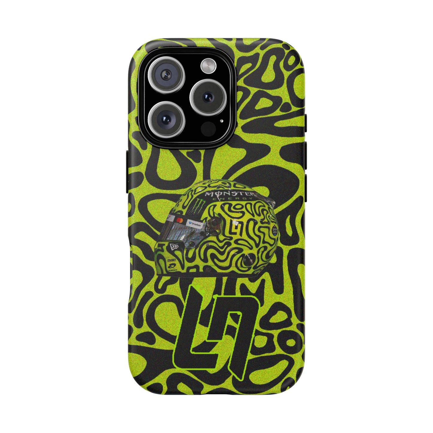Lando Norris Helmet Design Phone Case, Formula 1 Fans, McLaren Fans, Tough Cases, Protective Cover, iPhone Case