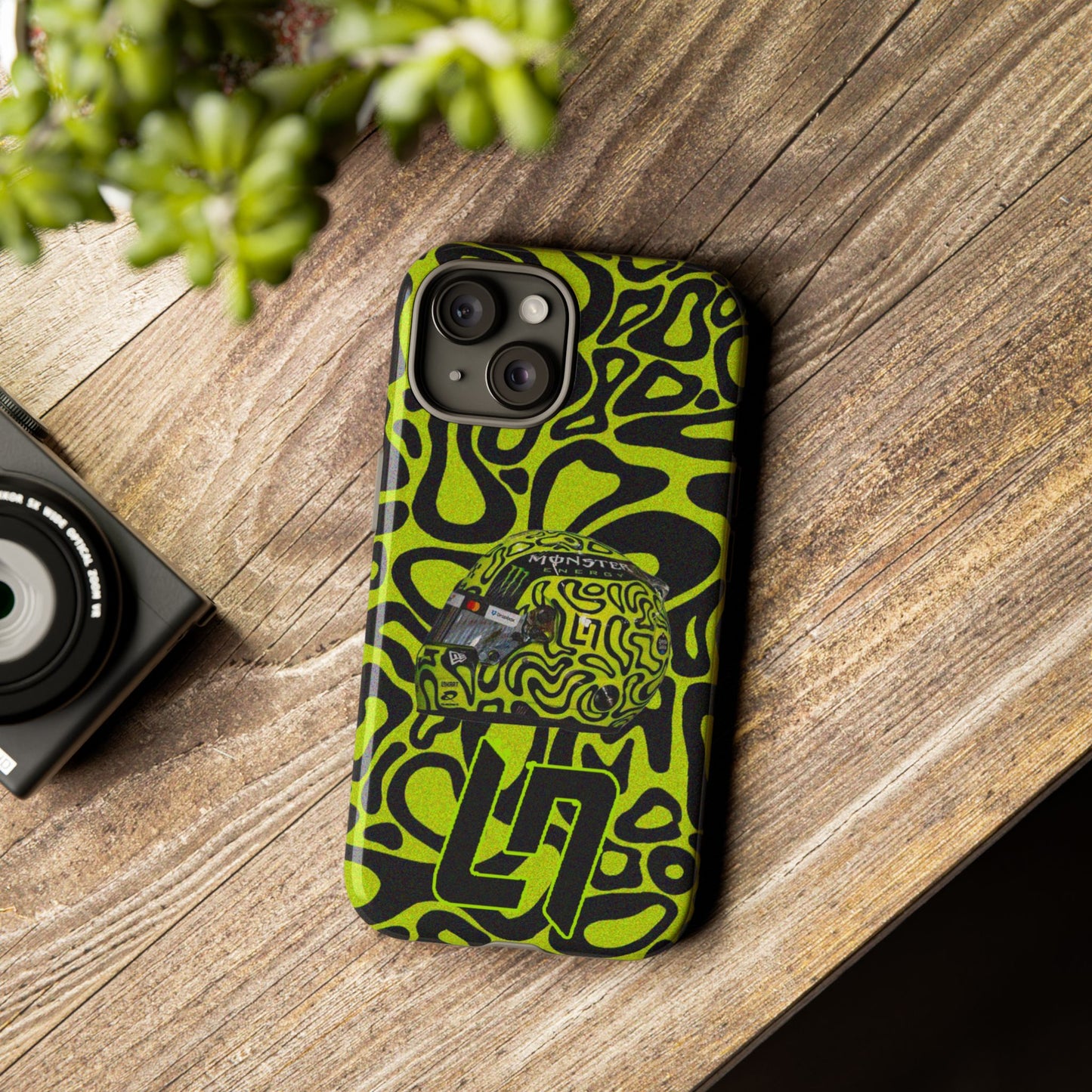 Lando Norris Helmet Design Phone Case, Formula 1 Fans, McLaren Fans, Tough Cases, Protective Cover, iPhone Case