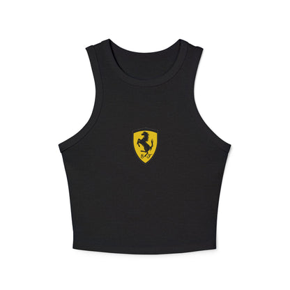 Ferrari F1 Racerback Tank Top: Women's Cropped Scuderia Tee