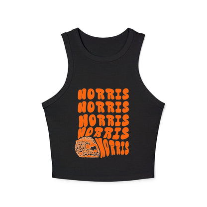 Lando Norris Racing Crop Top: Lando F1 Fan Tank - Ribbed Racerback Trendy Tank Top