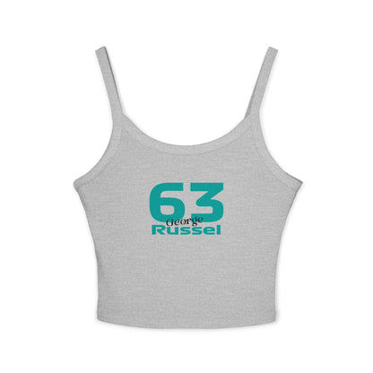 Trendy Women's Spaghetti Strap Tank Top, Casual Summer Wear, Graphic Tee, Festival Top, Everyday Fashion