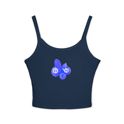 Blueberry-Themed  F1 Team Crop Top: Williams Racing Team Racerback Tank - Carlos Saiz x Alex Albon