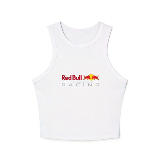 Red Bull Racing Racer Crop Top: Max Verstappen F1 Fan Tank - Ribbed Racerback Trendy Tank Top