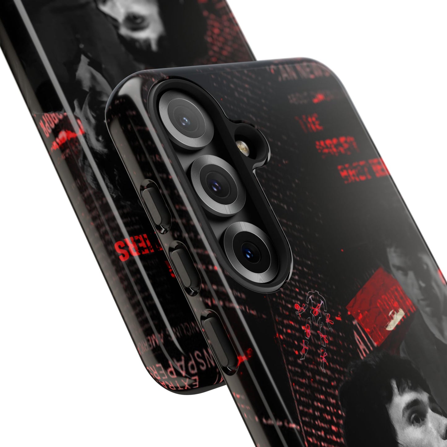 Bold Smartphone Case with Dramatic Design, Tough Phone Cover, Unique Gift for Tech Lovers, Stylish Accessories, Modern Protection