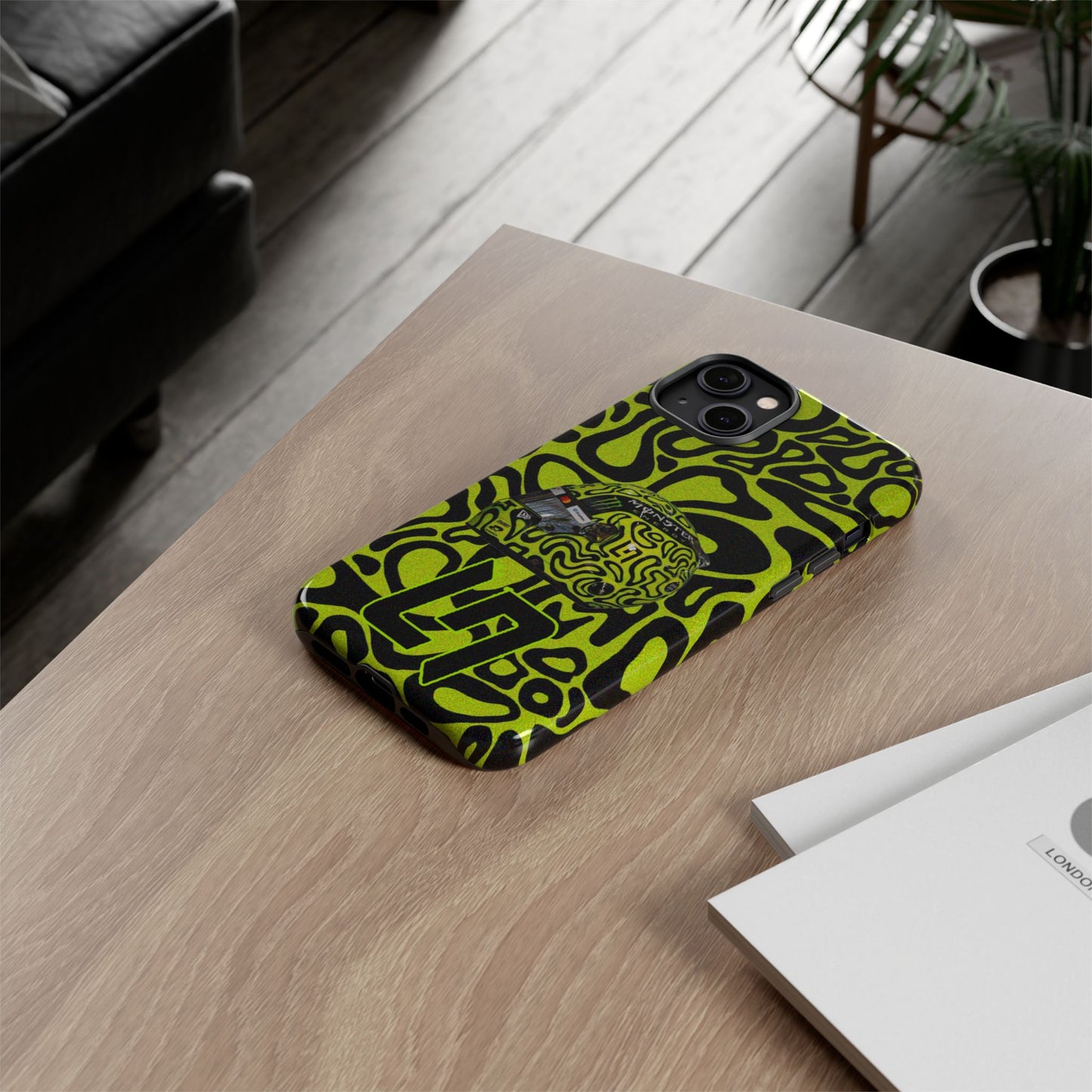 Lando Norris Helmet Design Phone Case, Formula 1 Fans, McLaren Fans, Tough Cases, Protective Cover, iPhone Case