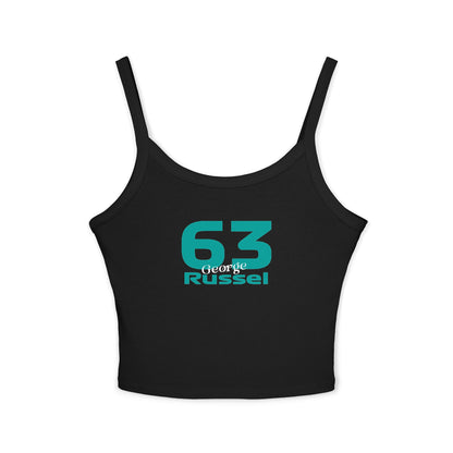 Trendy Women's Spaghetti Strap Tank Top, Casual Summer Wear, Graphic Tee, Festival Top, Everyday Fashion