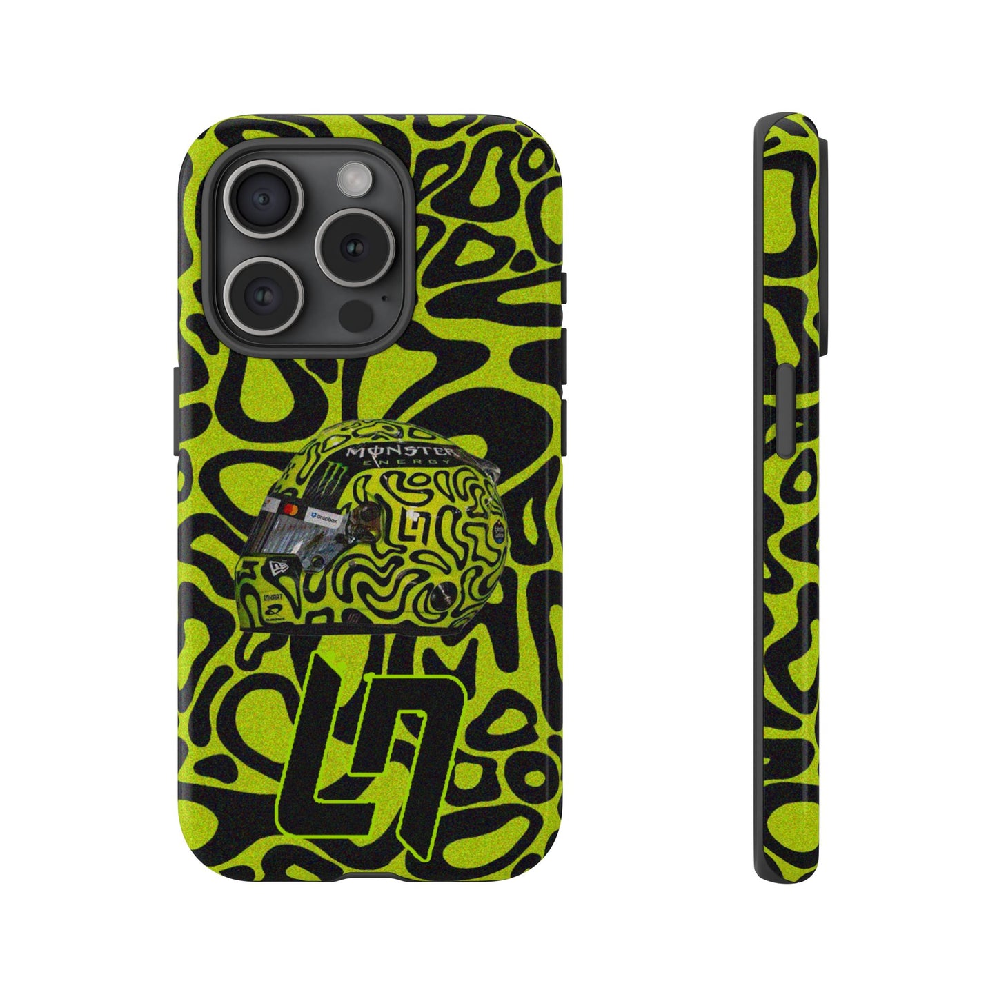 Lando Norris Helmet Design Phone Case, Formula 1 Fans, McLaren Fans, Tough Cases, Protective Cover, iPhone Case