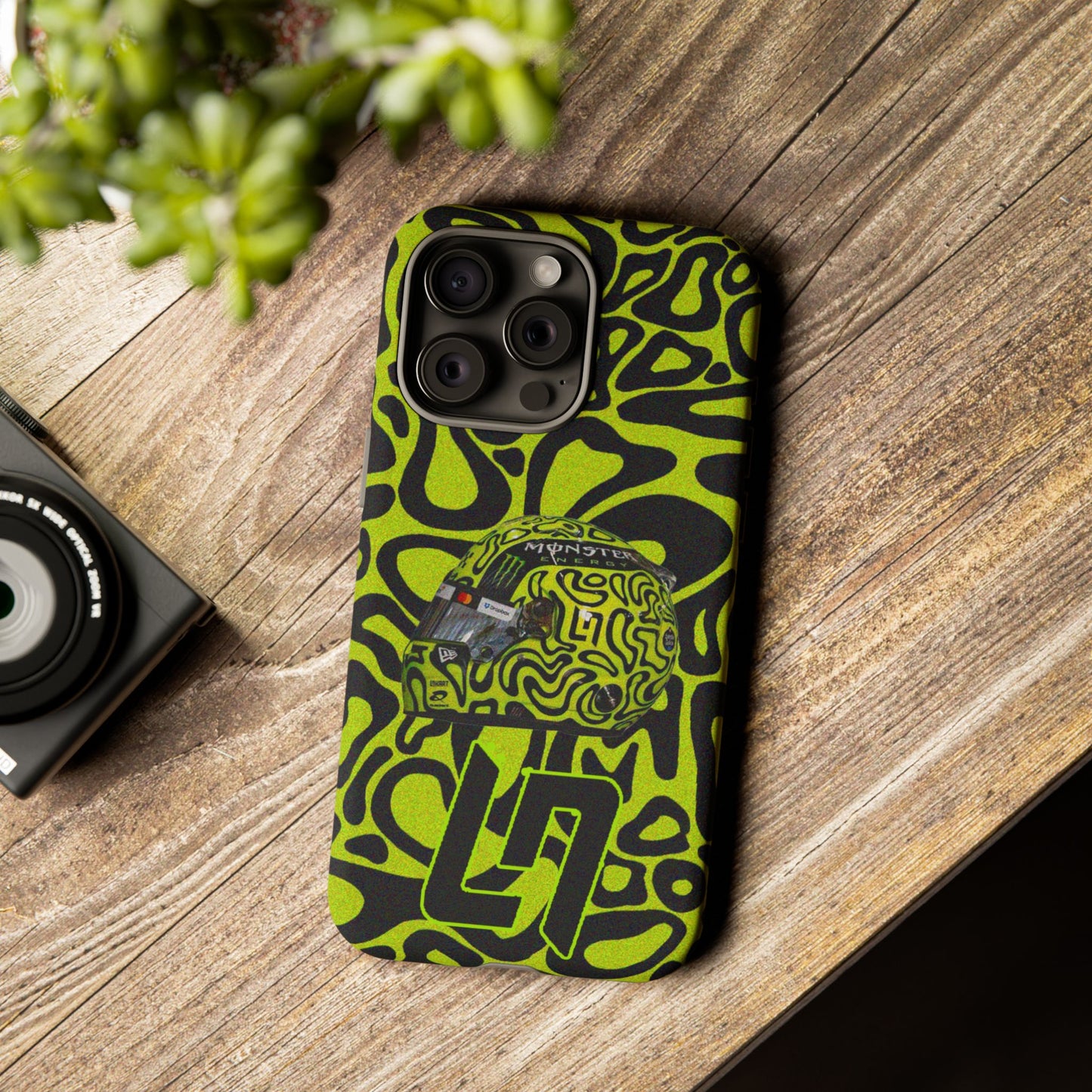 Lando Norris Helmet Design Phone Case, Formula 1 Fans, McLaren Fans, Tough Cases, Protective Cover, iPhone Case