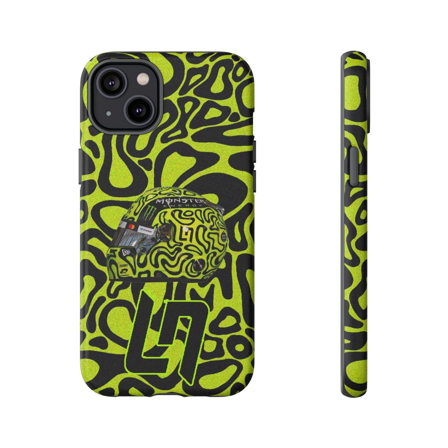 Lando Norris Helmet Design Phone Case, Formula 1 Fans, McLaren Fans, Tough Cases, Protective Cover, iPhone Case