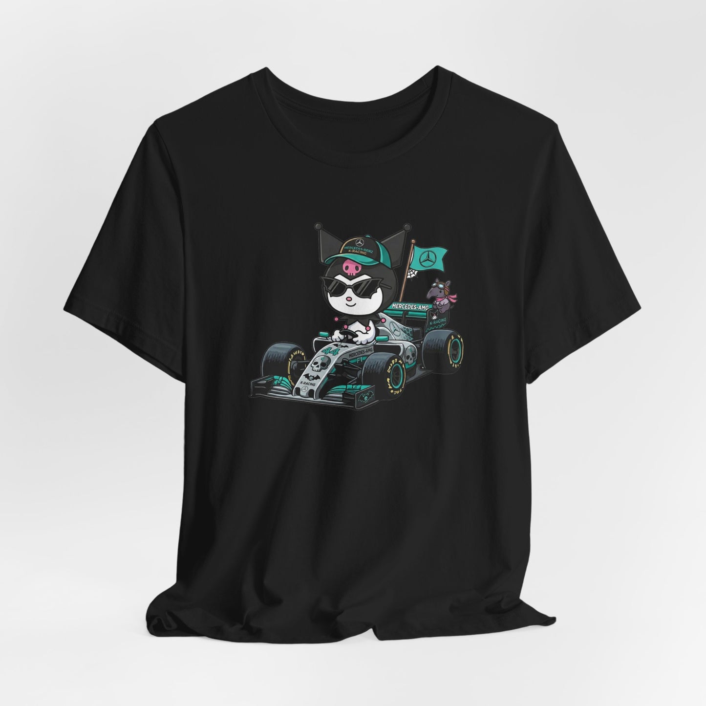 Kuromi F1 Racing Driver Graphic Tee Cute Motorsport Graphic Shirt