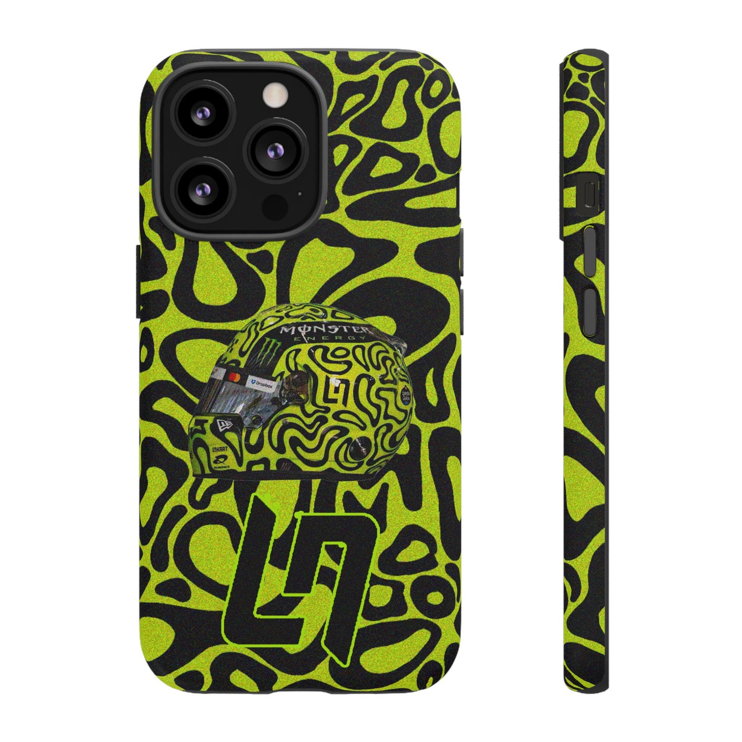 Lando Norris Helmet Design Phone Case, Formula 1 Fans, McLaren Fans, Tough Cases, Protective Cover, iPhone Case