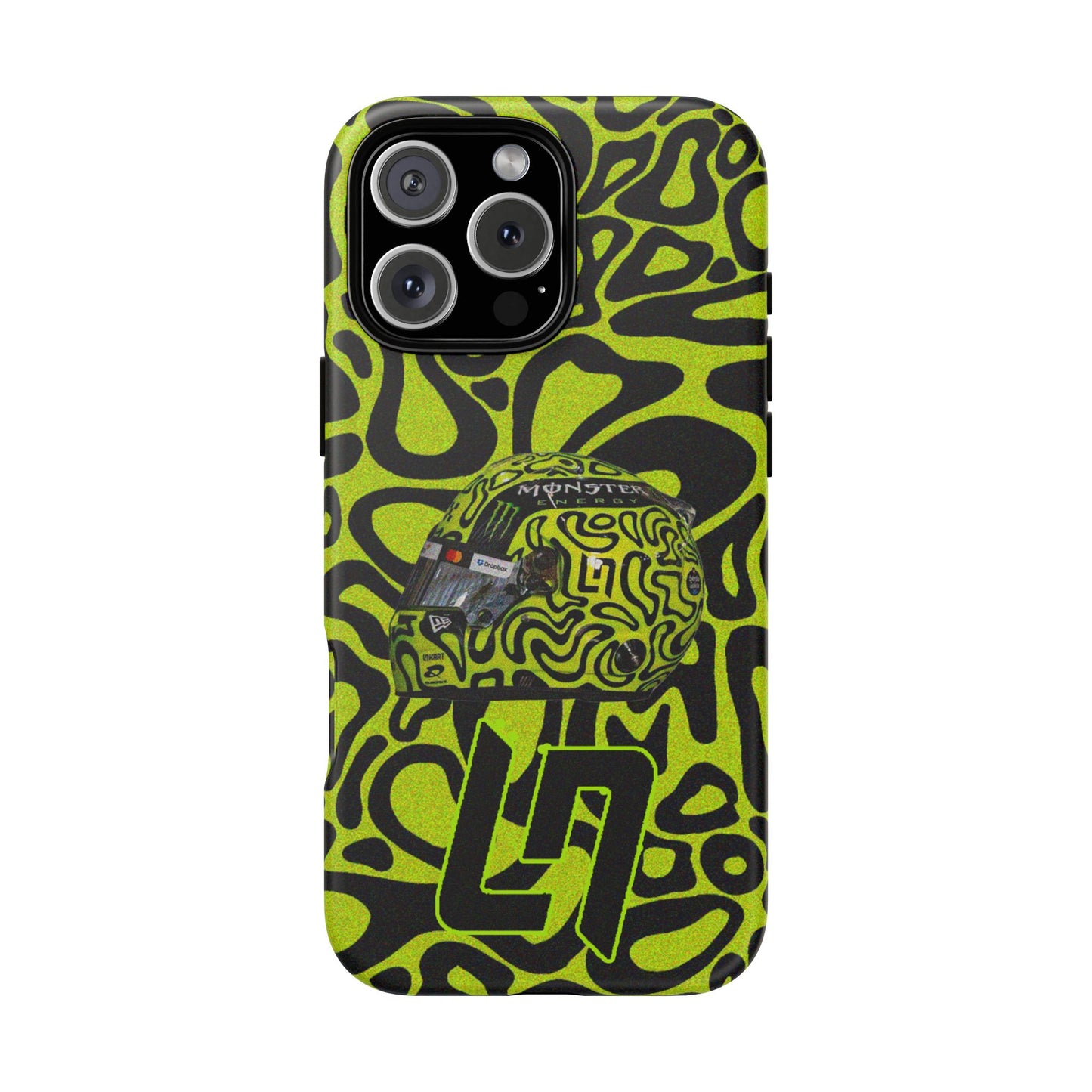 Lando Norris Helmet Design Phone Case, Formula 1 Fans, McLaren Fans, Tough Cases, Protective Cover, iPhone Case