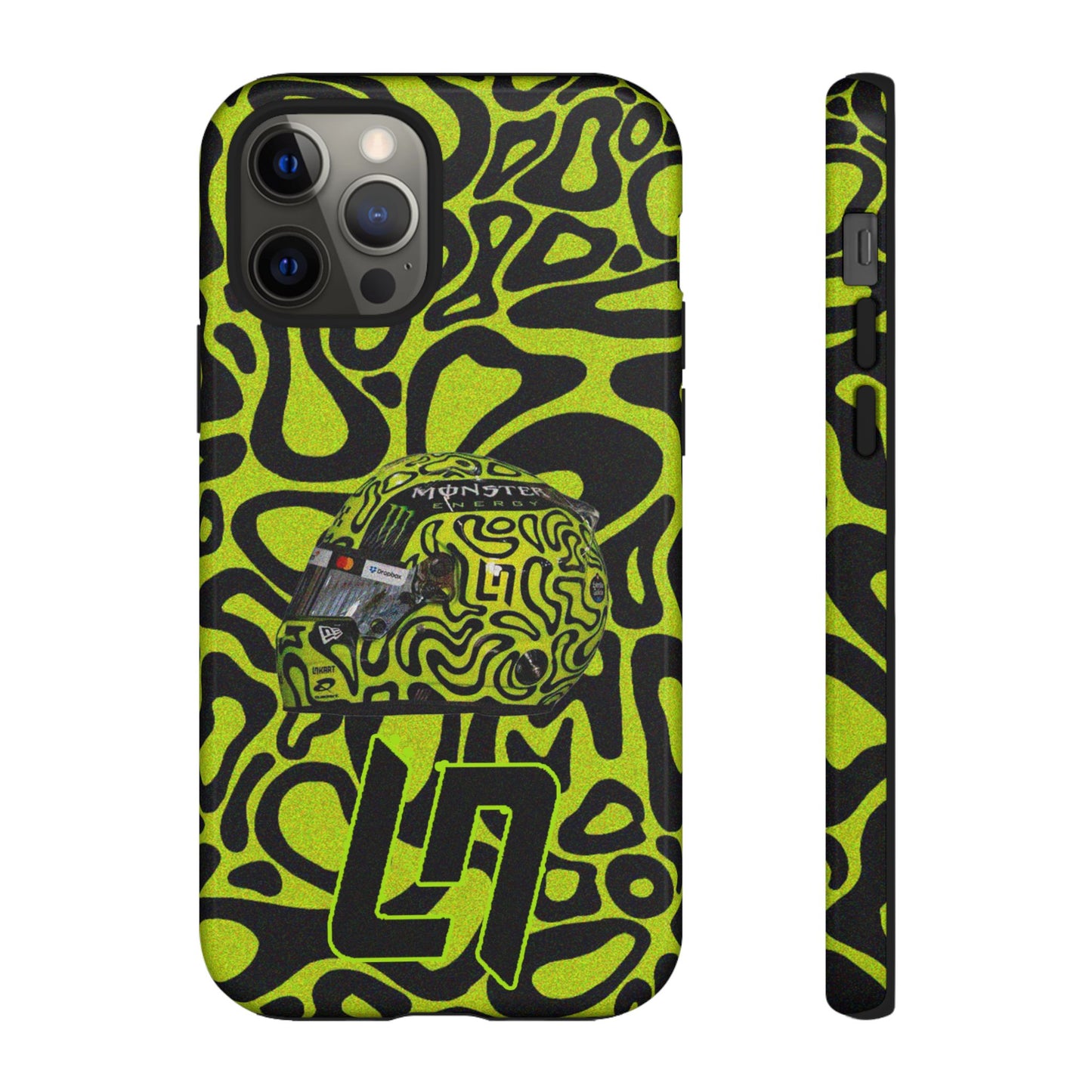 Lando Norris Helmet Design Phone Case, Formula 1 Fans, McLaren Fans, Tough Cases, Protective Cover, iPhone Case