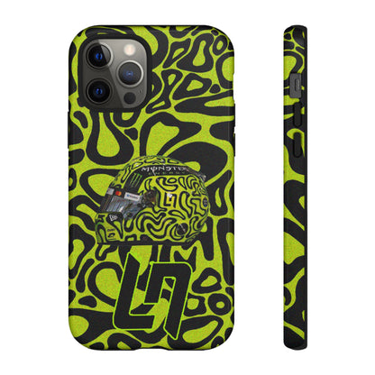 Lando Norris Helmet Design Phone Case, Formula 1 Fans, McLaren Fans, Tough Cases, Protective Cover, iPhone Case