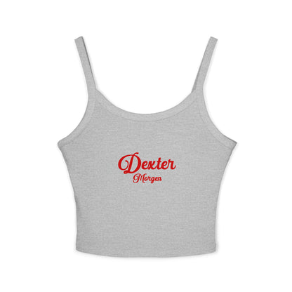 Dexter Morgan Spaghetti Strap Tank Top, Funny Graphic Tee, Horror Movie Fans, Crop Top Summer Fashion, Gift for Him or Her