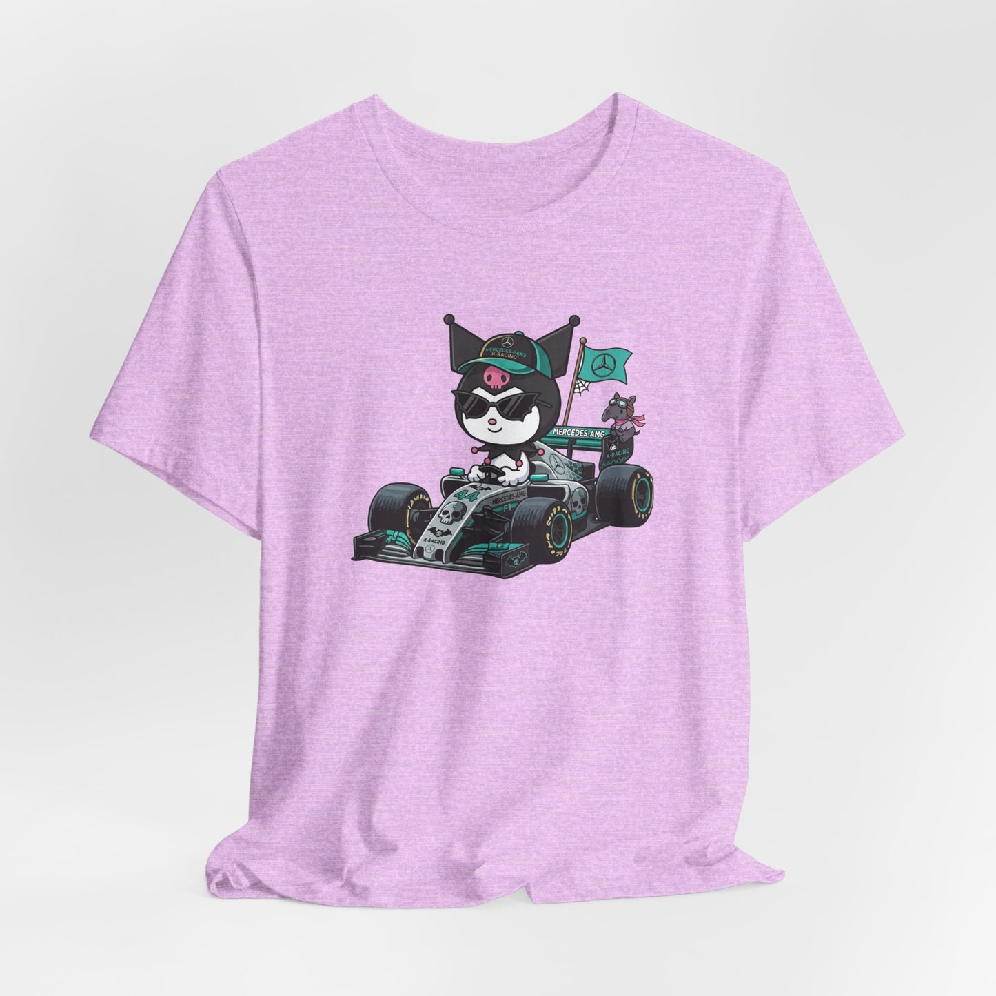 Kuromi F1 Racing Driver Graphic Tee Cute Motorsport Graphic Shirt