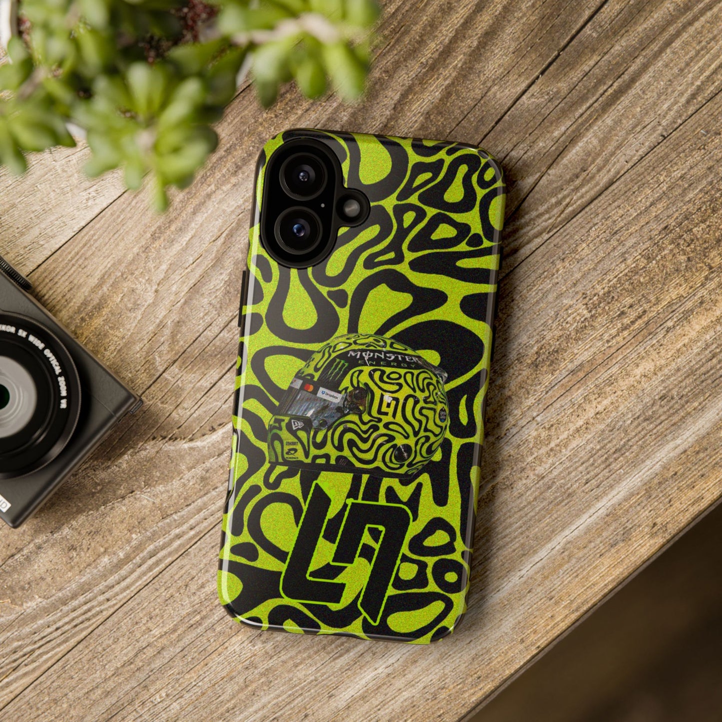 Lando Norris Helmet Design Phone Case, Formula 1 Fans, McLaren Fans, Tough Cases, Protective Cover, iPhone Case
