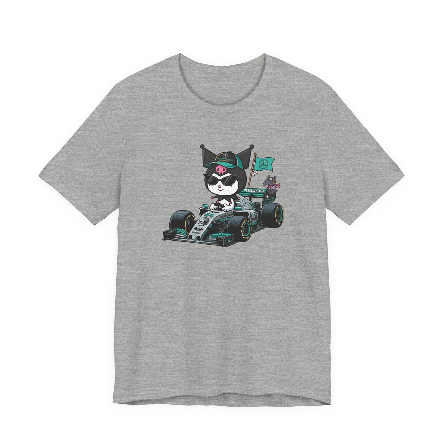 Kuromi F1 Racing Driver Graphic Tee Cute Motorsport Graphic Shirt