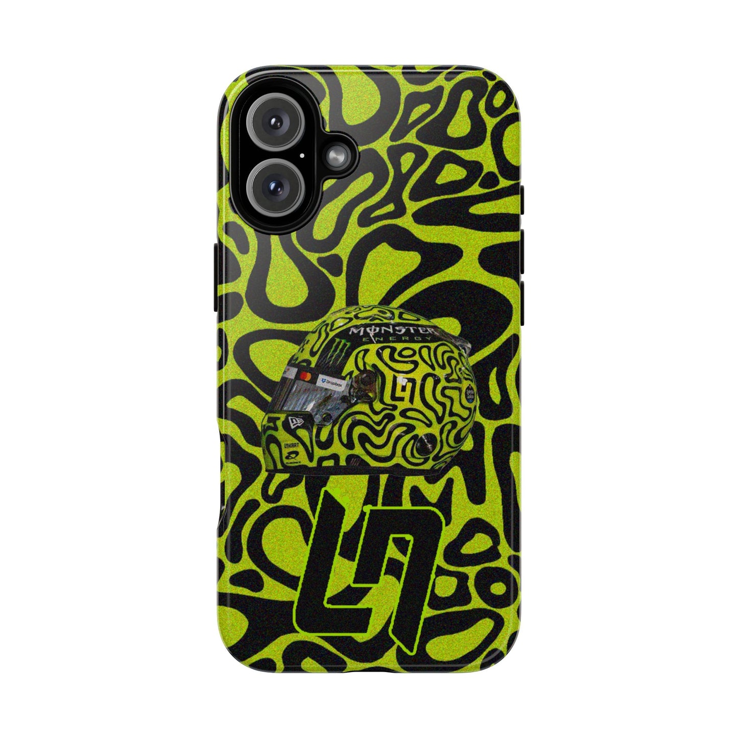 Lando Norris Helmet Design Phone Case, Formula 1 Fans, McLaren Fans, Tough Cases, Protective Cover, iPhone Case
