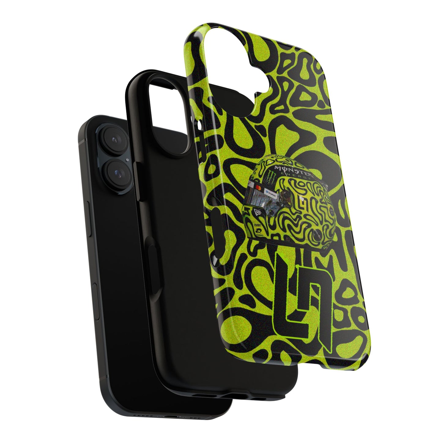 Lando Norris Helmet Design Phone Case, Formula 1 Fans, McLaren Fans, Tough Cases, Protective Cover, iPhone Case