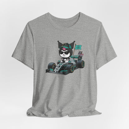 Kuromi F1 Racing Driver Graphic Tee Cute Motorsport Graphic Shirt