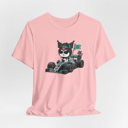 Kuromi F1 Racing Driver Graphic Tee Cute Motorsport Graphic Shirt