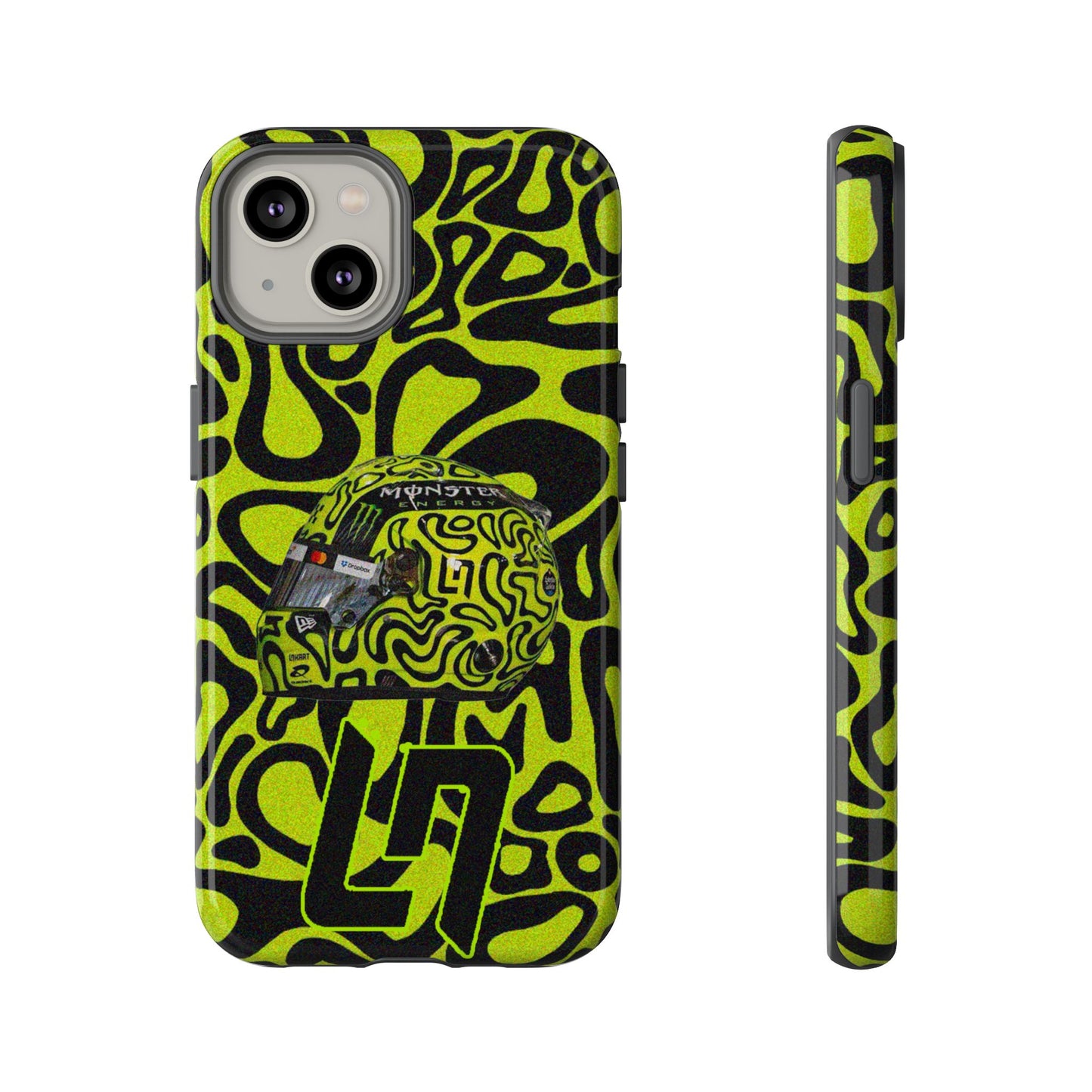 Lando Norris Helmet Design Phone Case, Formula 1 Fans, McLaren Fans, Tough Cases, Protective Cover, iPhone Case