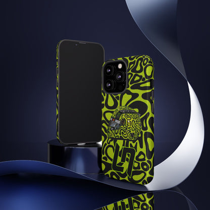 Lando Norris Helmet Design Phone Case, Formula 1 Fans, McLaren Fans, Tough Cases, Protective Cover, iPhone Case