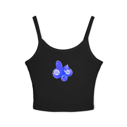 Blueberry-Themed  F1 Team Crop Top: Williams Racing Team Racerback Tank - Carlos Saiz x Alex Albon