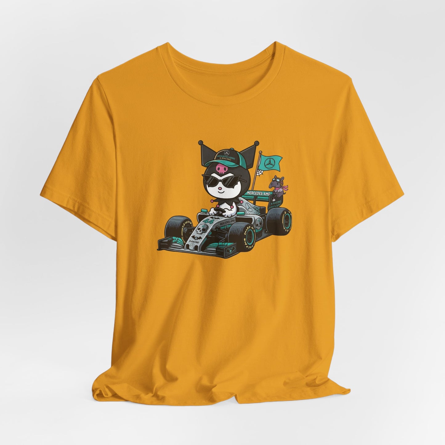 Kuromi F1 Racing Driver Graphic Tee Cute Motorsport Graphic Shirt