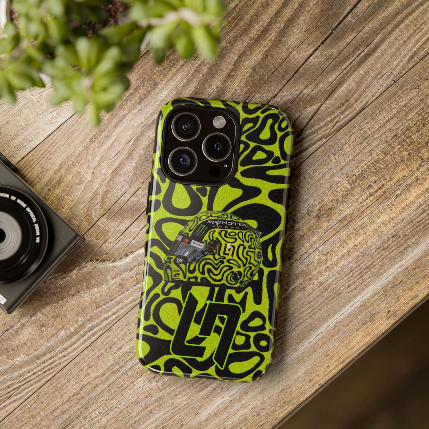 Lando Norris Helmet Design Phone Case, Formula 1 Fans, McLaren Fans, Tough Cases, Protective Cover, iPhone Case