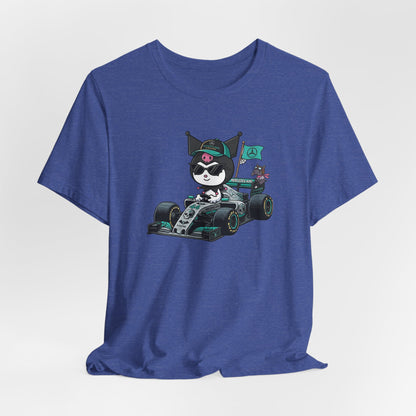 Kuromi F1 Racing Driver Graphic Tee Cute Motorsport Graphic Shirt