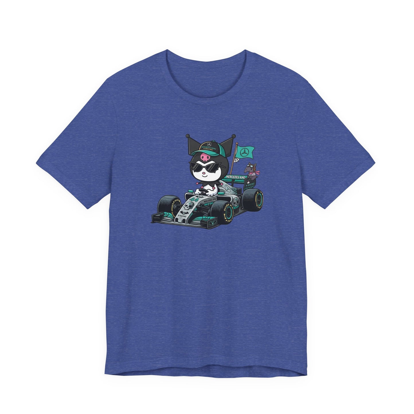 Kuromi F1 Racing Driver Graphic Tee Cute Motorsport Graphic Shirt